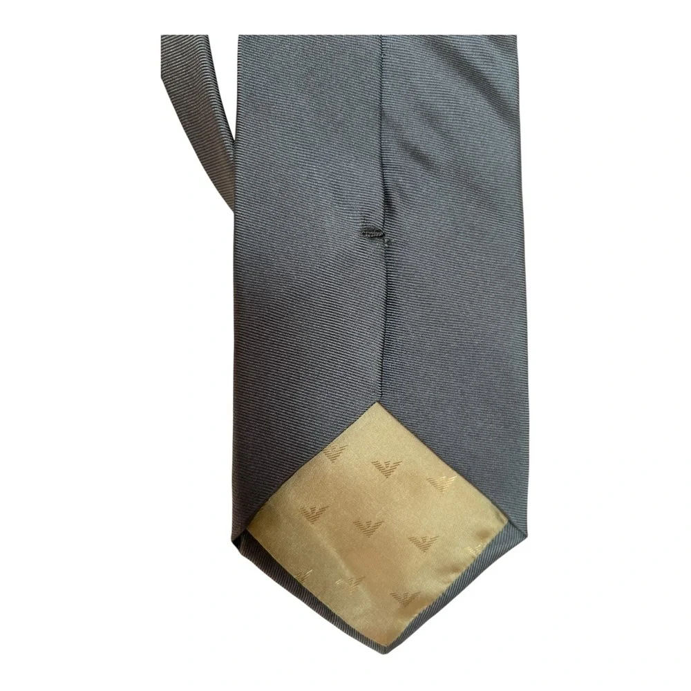 Emporio Armani Authentic Classic Gray Neck Tie 100% Silk